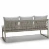 Gartenbänke>STERN Rope Gartensofa 3-Sitzer graubeige