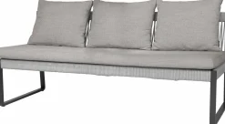 Gartenbänke>STERN Rope Gartensofa 3-Sitzer grau