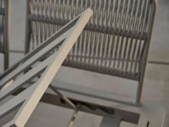 Gartensofas>STERN Rope Lounge-Liege beigegelb
