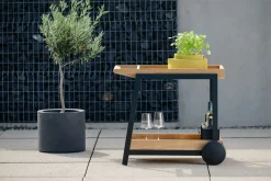 STERN Servierwagen Outdoorküche braunschwarz^ Outdoorküchen