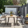 STERN Stapelsessel braunbeigeschwarz^ Gartensessel