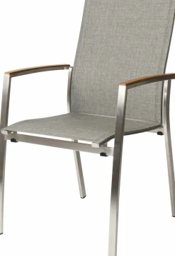 STERN Stapelsessel braunsilberfarbengrau^ Stapelstühle