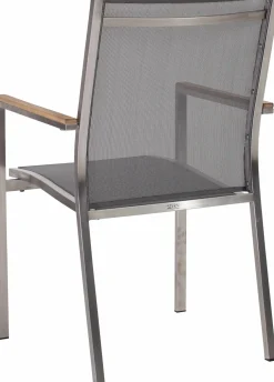 Stapelstühle>STERN Stapelsessel silberfarbengraubraun
