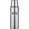 Thermos Isolierflasche 470ml silberfarben^ Thermogefäße
