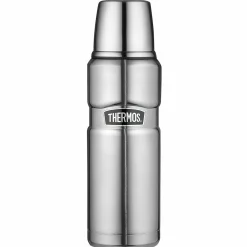 Thermos Isolierflasche 470ml silberfarben^ Thermogefäße