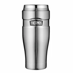 Thermogefäße>Thermos Isolier-Trinkbecher silberfarben