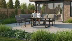 TIERRA OUTDOOR Garten/Esslounge Ecke rechts grau^ Gartenlounge Sets