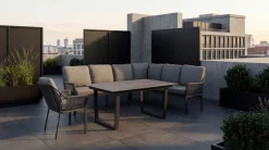 TIERRA OUTDOOR Garten/Esslounge Ecke rechts grau^ Gartenlounge Sets