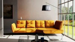 Trapezeckgarnitur gelb^ Sofas & Couches