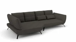 Trapezeckgarnitur grau^ Sofas & Couches