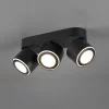 Trio Leuchten LED - Deckenleuchte 3flg schwarz^ Deckenleuchten