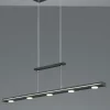Pendelleuchten>Trio Leuchten LED - Pendelleuchte 7flg schwarz