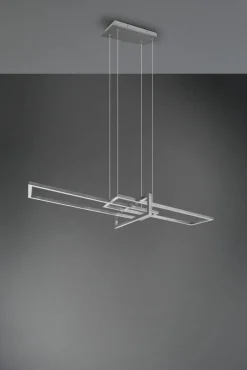 Pendelleuchten>Trio Leuchten LED - Pendelleuchte 1 flg silberfarben