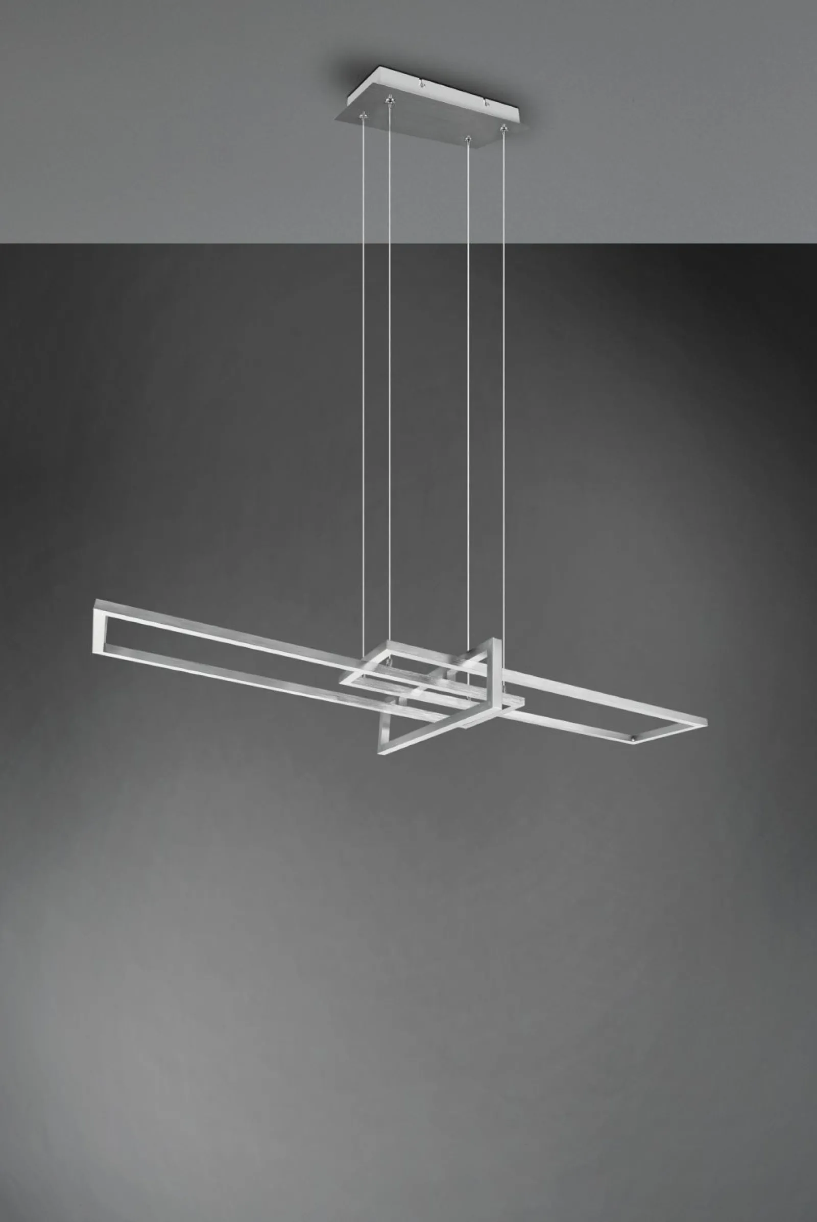 Pendelleuchten>Trio Leuchten LED - Pendelleuchte 1 flg silberfarben
