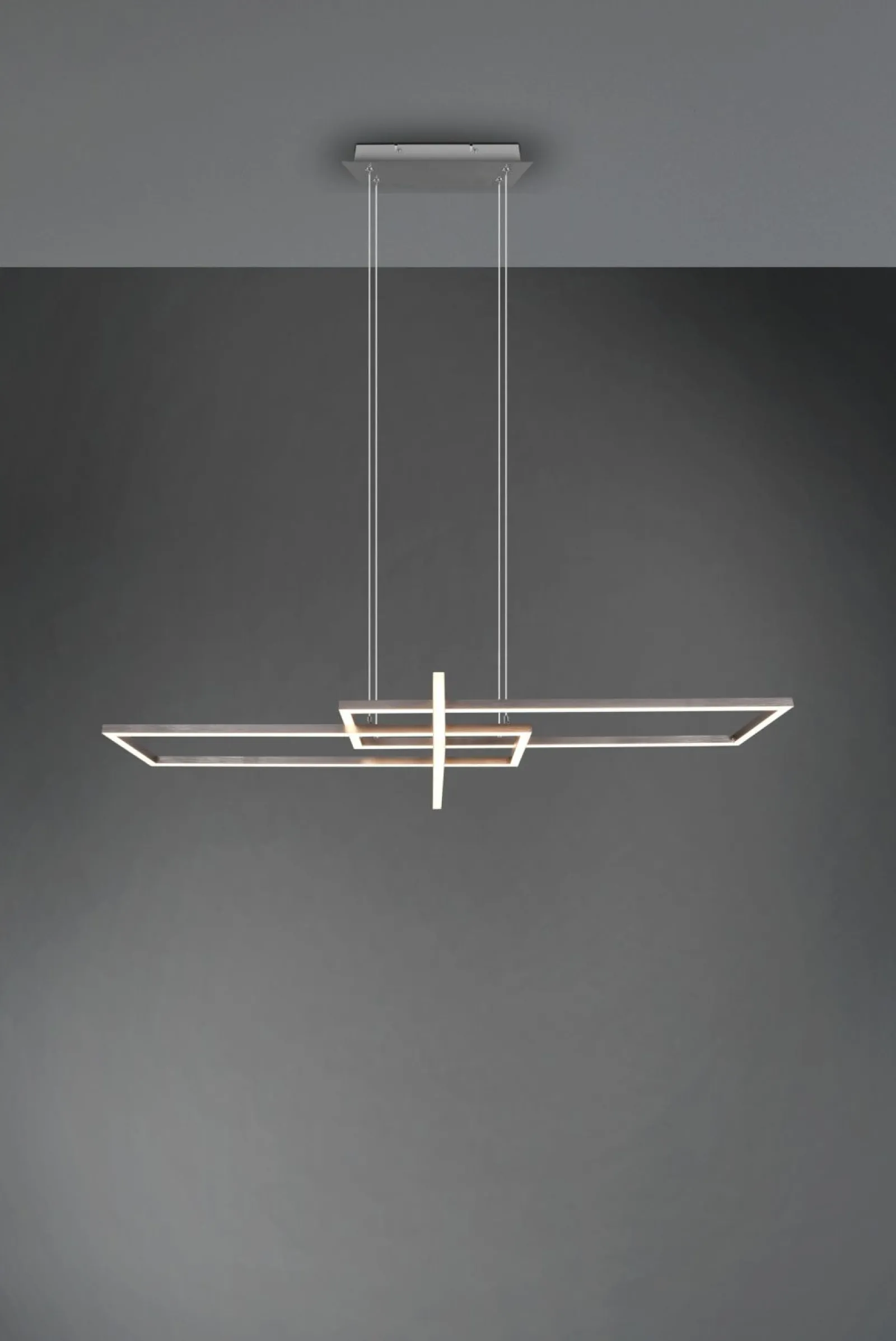 Pendelleuchten>Trio Leuchten LED - Pendelleuchte 1 flg silberfarben
