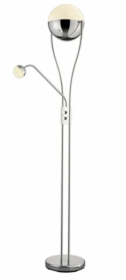Stehleuchten>Trio Leuchten LED - Stehleuchte 2flg silberfarben