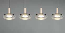 Pendelleuchten>Trio Leuchten LED-Pendelleuchte 4flg schwarz