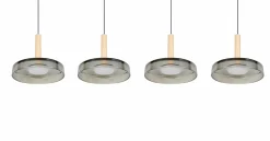 Pendelleuchten>Trio Leuchten LED-Pendelleuchte 4flg schwarz