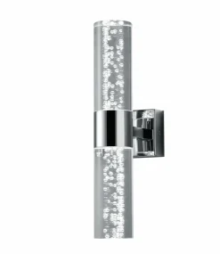 Badleuchten>Trio Leuchten LED-Wandleuchte 2flg silberfarben