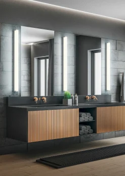 Trio Leuchten LED-Wandleuchte 1flg silberfarben^ Badleuchten