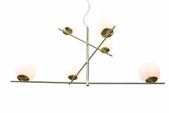 Pendelleuchten>Trio Leuchten Pendelleuchte 6flg goldfarben