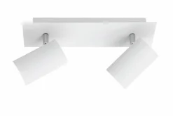 Trio Leuchten Strahler 2flg weiß^ Spots|Wandleuchten