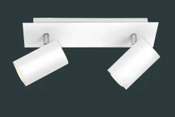 Trio Leuchten Strahler 2flg weiß^ Spots|Wandleuchten