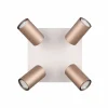 Trio Leuchten Strahler 4flg braun^ Spots