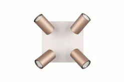 Trio Leuchten Strahler 4flg braun^ Spots