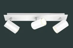 Spots|Wandleuchten>Trio Leuchten Strahler 3flg weiß