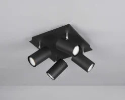 Trio Leuchten Strahler 4flg schwarz^ Spots