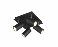Trio Leuchten Strahler 4flg schwarz^ Spots
