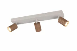 Spots>Trio Leuchten Strahler 3flg braun