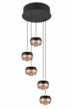 Pendelleuchten>Trio SELECT LED-Pendelleuchte 5flg schwarz