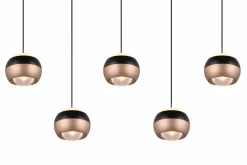 Trio SELECT LED-Pendelleuchte 5flg schwarz^ Pendelleuchten