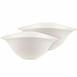 Serviergeschirr>Villeroy & Boch 2er Salatschale 21cm weiß