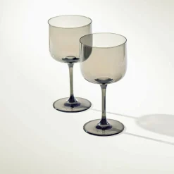 Villeroy & Boch 2er Weinkelch grau^ Weißweinglas