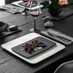 Villeroy & Boch Multifunktionsteller 28cmx17cm schwarz^ Serviergeschirr