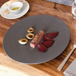 Villeroy & Boch Pizzateller 31,8cm schwarz^ Speiseteller