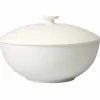 Serviergeschirr>Villeroy & Boch Schüssel m. Deckel 21,3cm weiß