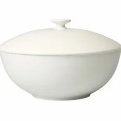 Serviergeschirr>Villeroy & Boch Schüssel m. Deckel 21,3cm weiß