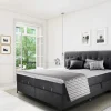 Boxspringbetten|Betten>vito Boxspringbett m. Motor grau