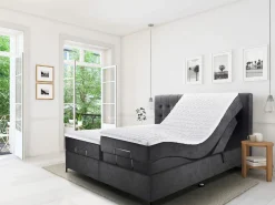 Boxspringbetten|Betten>vito Boxspringbett m. Motor grau