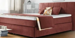 Boxspringbetten|Betten>vito Boxspringbett rot