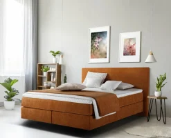 Boxspringbetten|Betten>vito Boxspringbett rot