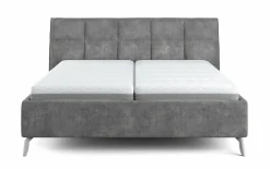 Polsterbetten|Betten>vito Designbett grau