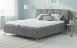 Polsterbetten|Betten>vito Designbett grau