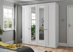 vito Drehtürenschrank weiß^ Kleiderschränke