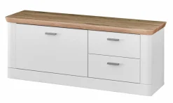 vito Garderobenbank braunweißsilberfarbenschwarz^ Schuhschränke