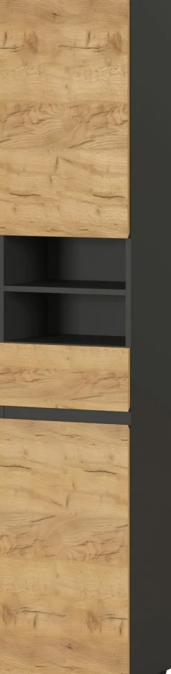vito Hochschrank graubraun^ Badmöbel